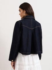 Phase Eight Blue Indira Denim Jacket - Image 2 of 6
