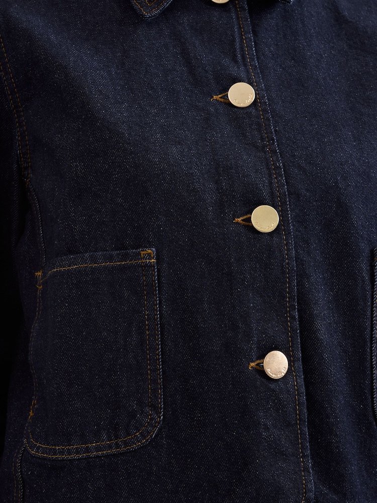 Phase Eight Blue Indira Denim Jacket - Image 6 of 6