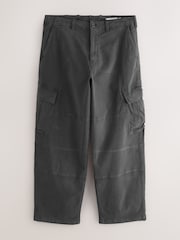 Grey Baggy Fit Cargo Trousers - Image 7 of 9