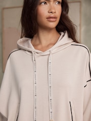 B by Ted Baker Viscose Lounge Hoodie with Piping Detail - Image 3 of 5