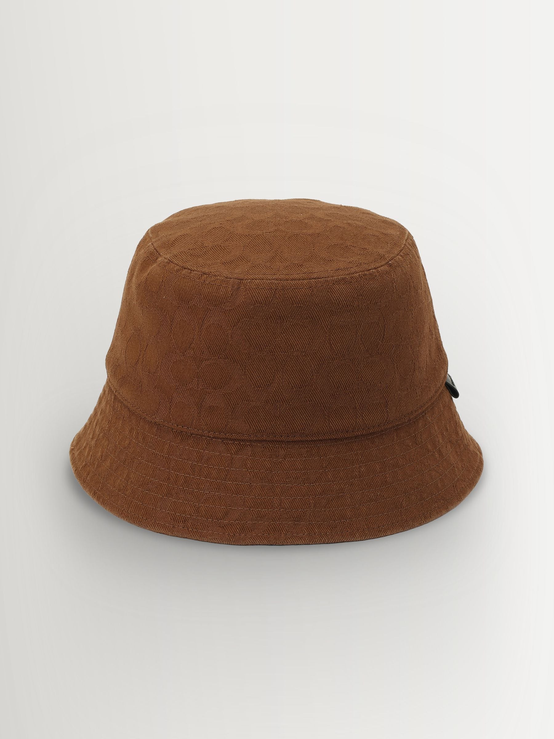 Buy COACH Brown Signature Cotton Jacquard Bucket Hat from Next USA