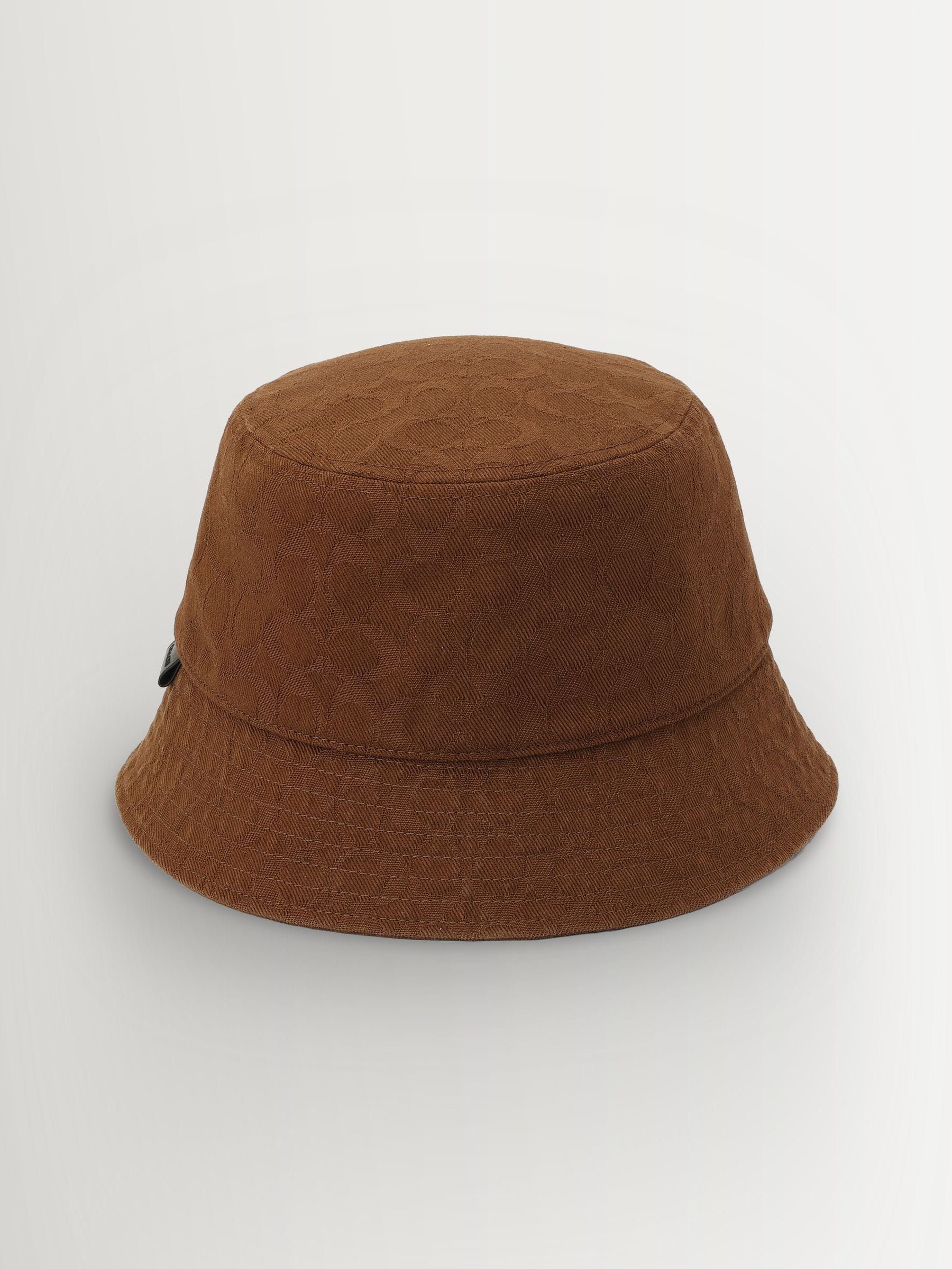 Buy COACH Brown Signature Cotton Jacquard Bucket Hat from Next USA