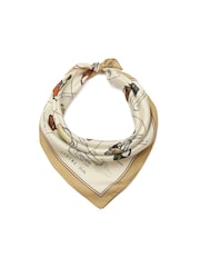 COACH Brown Catalog Printed Silk Bandana Scarf - Image 3 of 4
