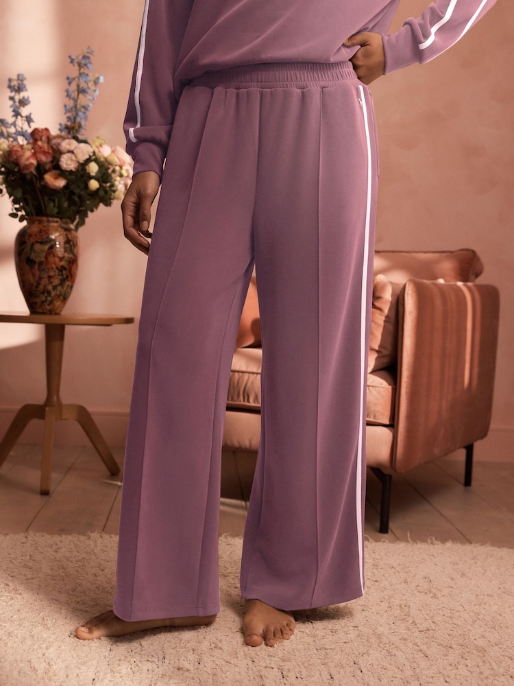 B by Ted Baker Side Stripe Lounge Wide Leg Trousers - Image 2 of 5 B by Ted Baker Side Stripe Lounge Wide Leg Trousers - Image 2 of 5