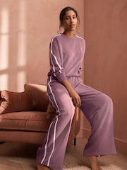 B by Ted Baker Side Stripe Lounge Wide Leg Trousers - Image 3 of 5