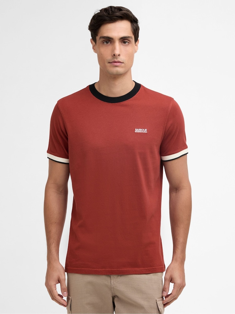 Barbour International Orange Howall T-Shirt - Image 1 of 6