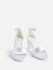 Linzi White Bridal Unite Barely There Block Heeled Sandals - Image 3 of 5