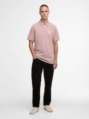 Barbour® International Pink Essential Polo Shirt - Image 2 of 6