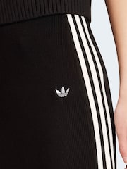 adidas Originals Black Adicolor Knit 3-Stripes Skirt - Image 5 of 6