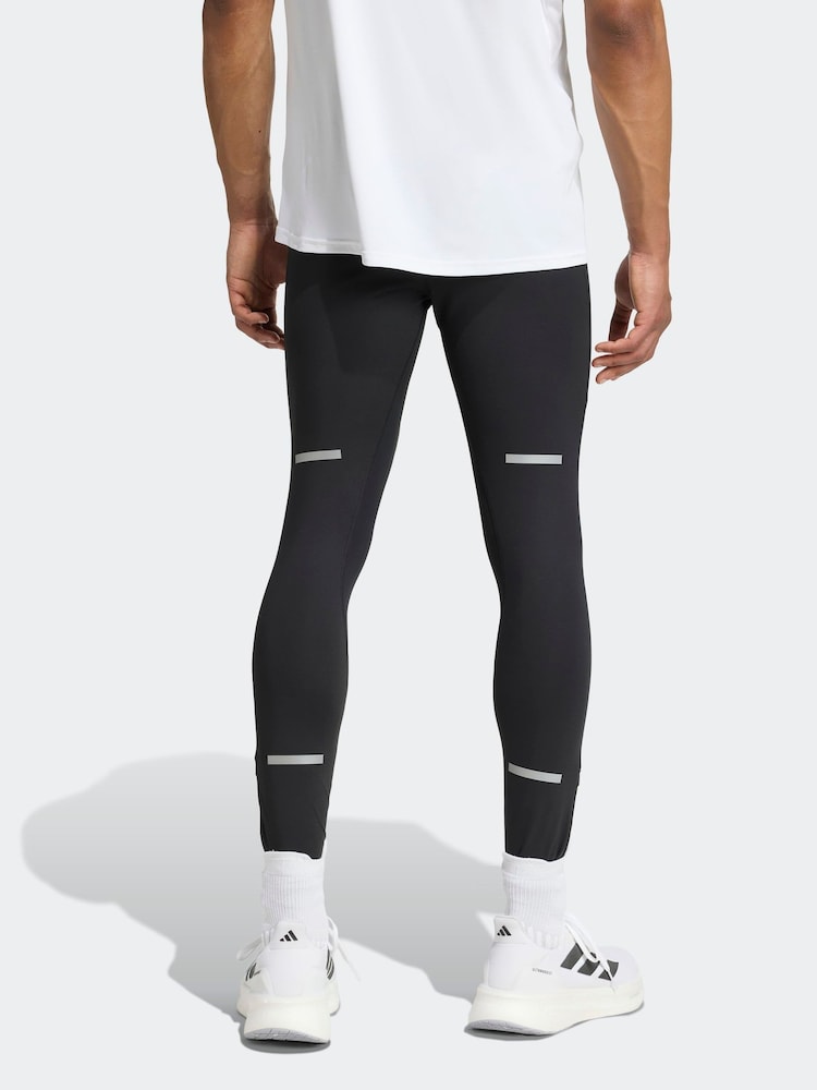 adidas Black Adi365 Running Climawarm+ Tights - Image 2 of 6