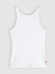 Levi's® White Essential Ribbed Tank Top - Image 4 of 5