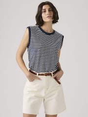 Levi's® Blue Boxy Tank Top - Image 4 of 6