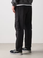 Schwarz - Utility-Cargohose mit Stretch - Bild 3 von 9