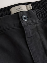 Schwarz - Utility-Cargohose mit Stretch - Bild 7 von 9