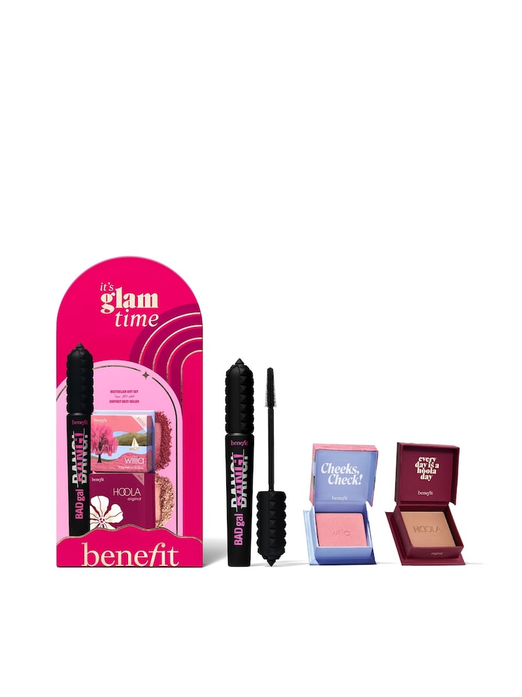 Benefit Its Glam Time Fullsize Mascara and Mini Blush and Bronzer Gift Set Worth Over £60 - Image 1 of 5 Benefit Its Glam Time Fullsize Mascara and Mini Blush and Bronzer Gift Set Worth Over £60 - Image 1 of 5