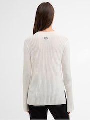 Barbour International White Ozara Knitted Jumper - Image 3 of 8