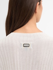 Barbour International White Ozara Knitted Jumper - Image 6 of 8