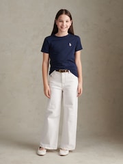 U.S. Polo Assn Blue Cotton Double Horsemen T-Shirt - Image 3 of 5