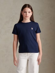 U.S. Polo Assn Blue Cotton Double Horsemen T-Shirt - Image 5 of 5
