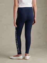 U.S. Polo Assn. Blue Branded Jersey Leggings - Image 4 of 7