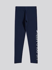 U.S. Polo Assn. Blue Branded Jersey Leggings - Image 5 of 7
