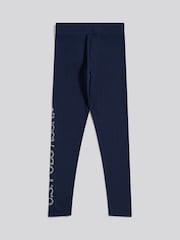 U.S. Polo Assn. Blue Branded Jersey Leggings - Image 6 of 7