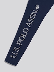 U.S. Polo Assn. Blue Branded Jersey Leggings - Image 7 of 7