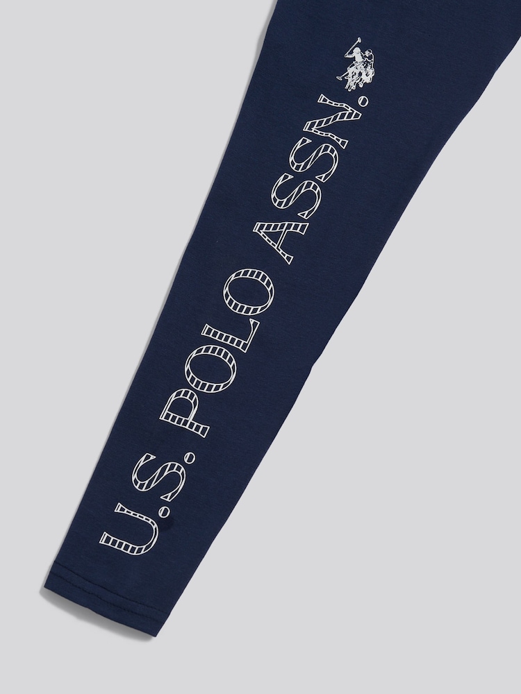 U.S. Polo Assn. Blue Branded Jersey Leggings - Image 7 of 7 U.S. Polo Assn. Blue Branded Jersey Leggings - Image 7 of 7