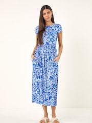 Roman – Midikleid mit floralem Muster und Tasche - Bild 4 von 5