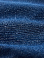 Dark Blue Wide Leg Drawsting Jeans - Image 8 of 8