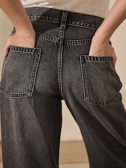 Gris - Jean Ample taille haute - Image 5 de 8