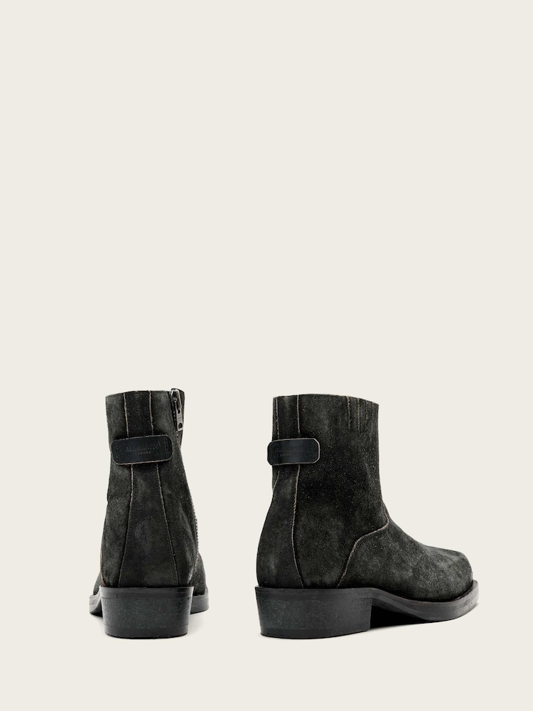 AllSaints Grey Orla Boots - Image 2 of 5