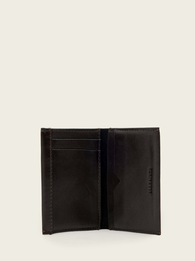 AllSaints Black Bifold Wallet - Image 1 of 3