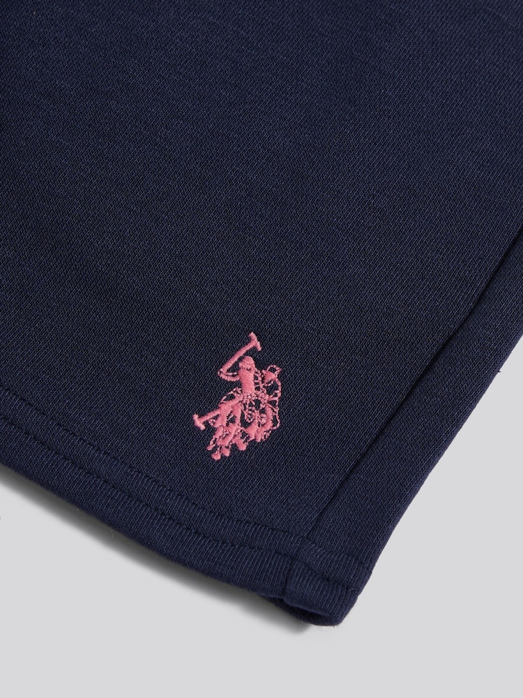 Синій - U.S. Polo Assn Patchwork Top & Shorts Set - Image 11 of 11