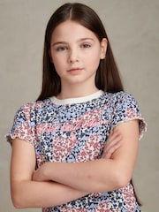 U.S. Polo Assn Blue Patchwork Top & Shorts Set - Image 5 of 6