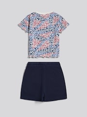 Синій - U.S. Polo Assn Patchwork Top & Shorts Set - Image 8 of 11