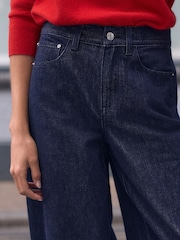 Indigo Blue N.Premium Twisted Seam Barrel Leg Jeans - Image 4 of 4