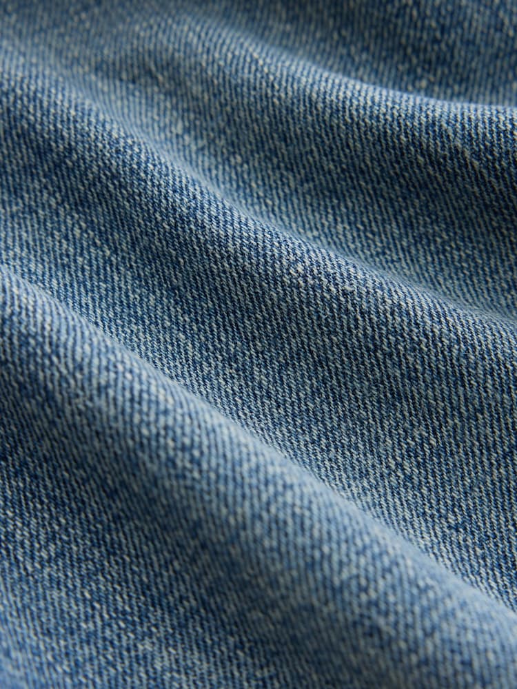 Mid Blue Boyfriend Turnup Jeans - Image 2 of 3 Mid Blue Boyfriend Turnup Jeans - Image 2 of 3