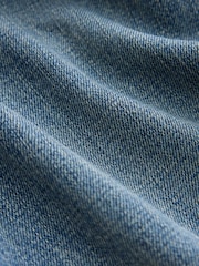 Mid Blue Boyfriend Turnup Jeans - Image 8 of 9