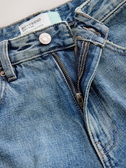 Mid Blue Boyfriend Turnup Jeans - Image 9 of 9