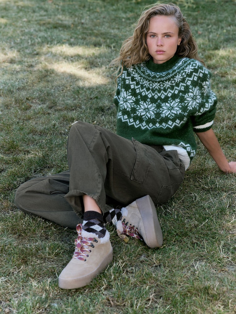 Vert kaki - Mid Rise Utility Barrel Jeans - Image 2 sur 7 Vert kaki - Mid Rise Utility Barrel Jeans - Image 2 sur 7