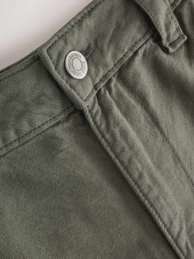 Vert kaki - Mid Rise Utility Barrel Jeans - Image 7 sur 7 Vert kaki - Mid Rise Utility Barrel Jeans - Image 7 sur 7