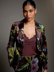 Print Kew Collection Velvet Blazer - Image 3 of 8