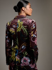 Print Kew Collection Velvet Blazer - Image 4 of 8