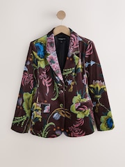Print Kew Collection Velvet Blazer - Image 6 of 8