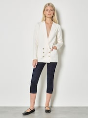 Apricot Rib Knitted Suit Jacket - Bild 2 von 4