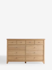 Natural Oak Effect Malvern 10 Drawer Chest of Drawers - Image 5 of 9