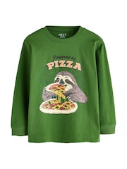 Red/Green/Grey Character Graphic Long Sleeve Relaxed Fit T-Shirts 3 Pack (3-16yrs) - Image 2 of 7