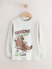 Red/Green/Grey Character Graphic Long Sleeve Relaxed Fit T-Shirts 3 Pack (3-16yrs) - Image 5 of 7
