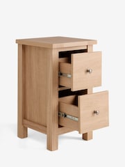 Natural Oak Effect Malvern Set of 2 Bedside Table - Image 2 of 4
